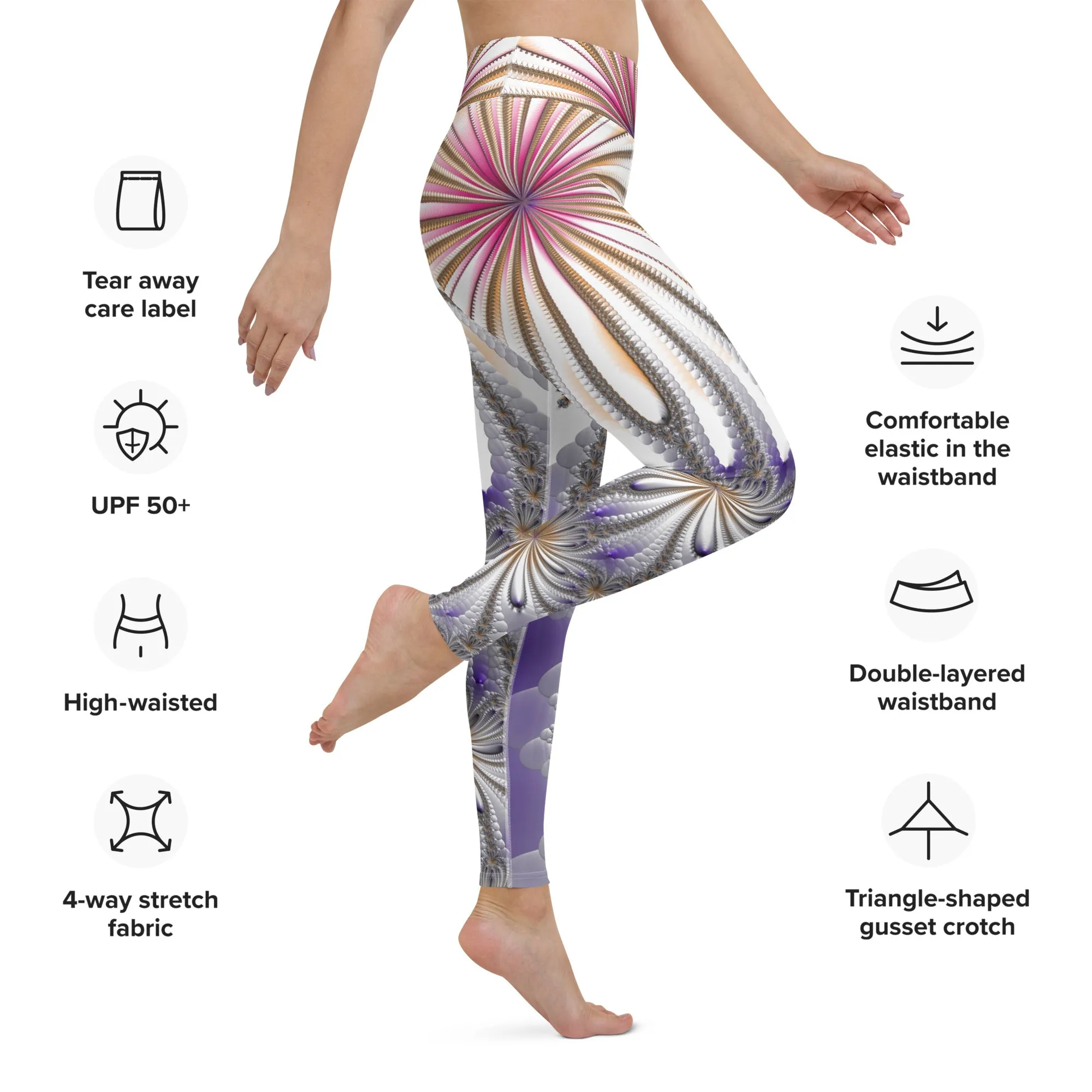 "Morning Bloom" Collection - Designer Yoga Leggings