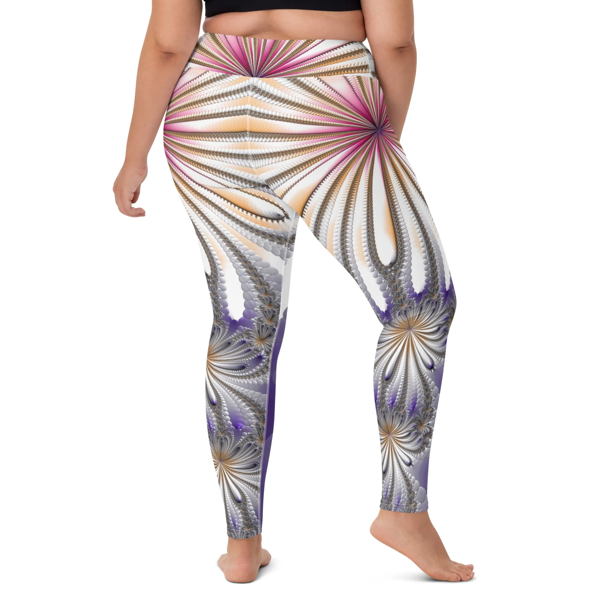 "Morning Bloom" Collection - Designer Yoga Leggings