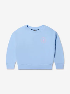 Ralph Lauren Girls Logo Sweatshirt in Blue