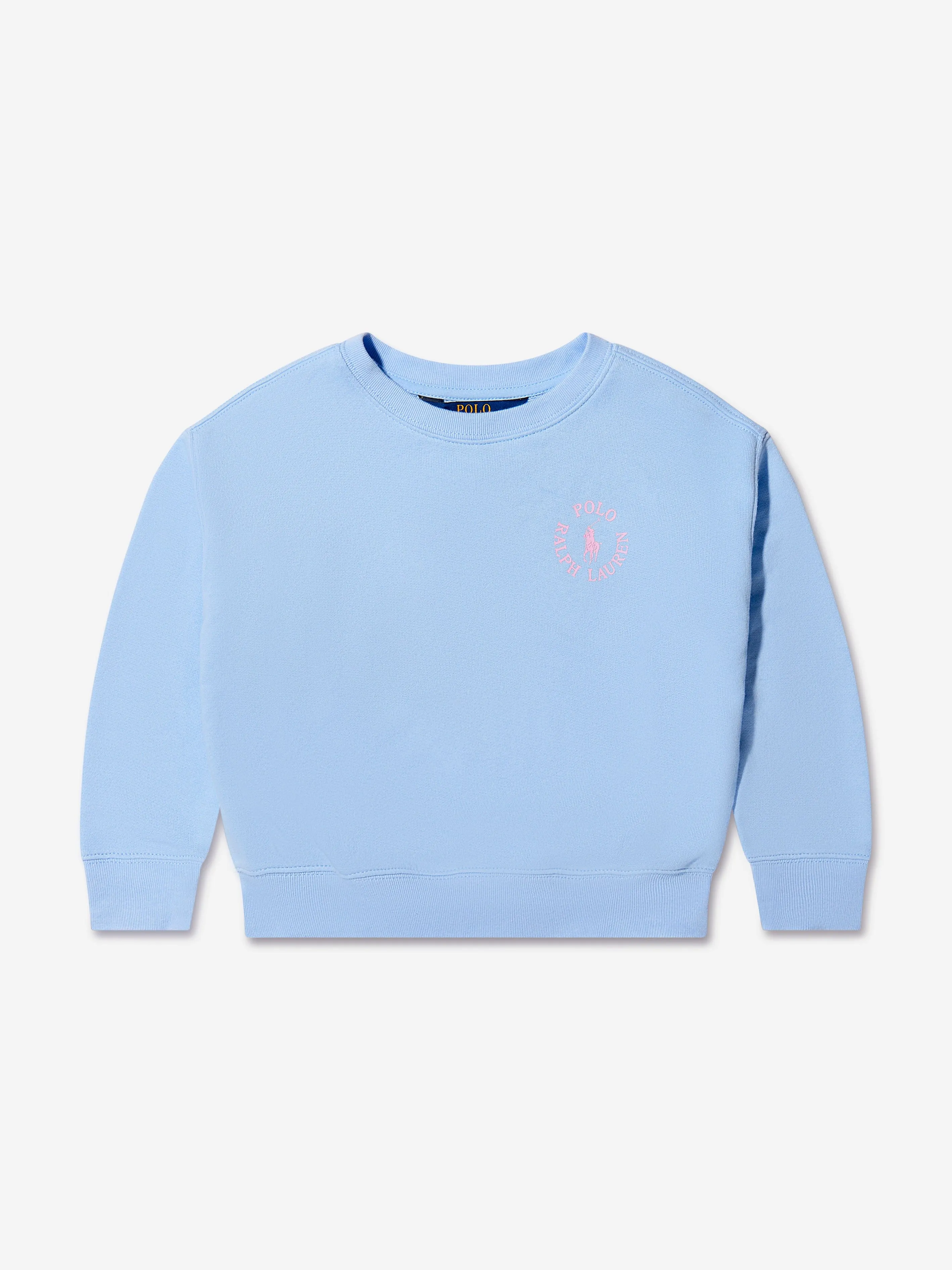 Ralph Lauren Girls Logo Sweatshirt in Blue