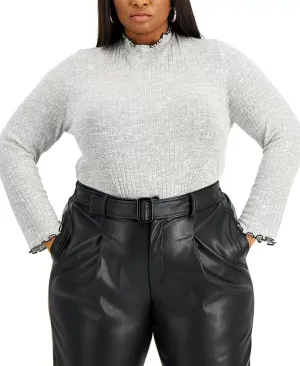Rebellious One Plus Size Hacci Turtleneck Sweater