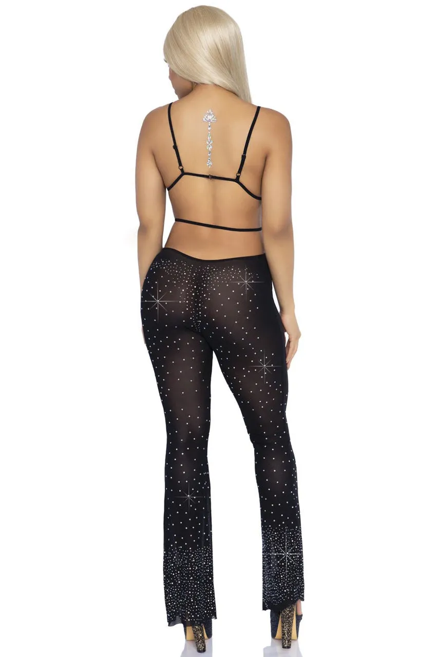Rhinestone Bikini Top and Pants