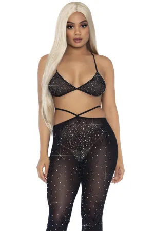 Rhinestone Bikini Top and Pants