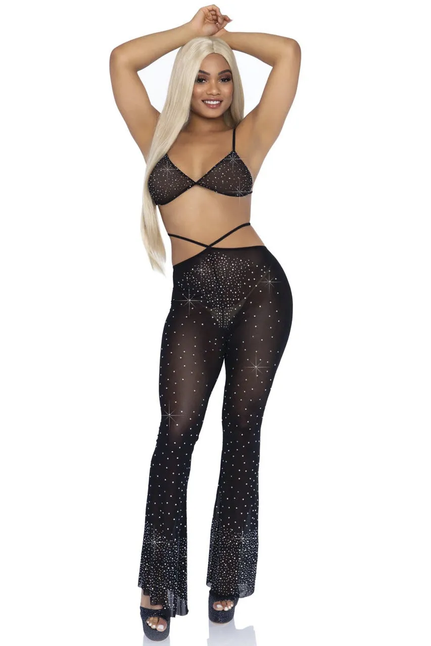 Rhinestone Bikini Top and Pants