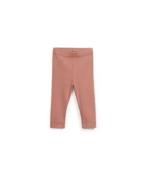 Rib Leggings, Coral