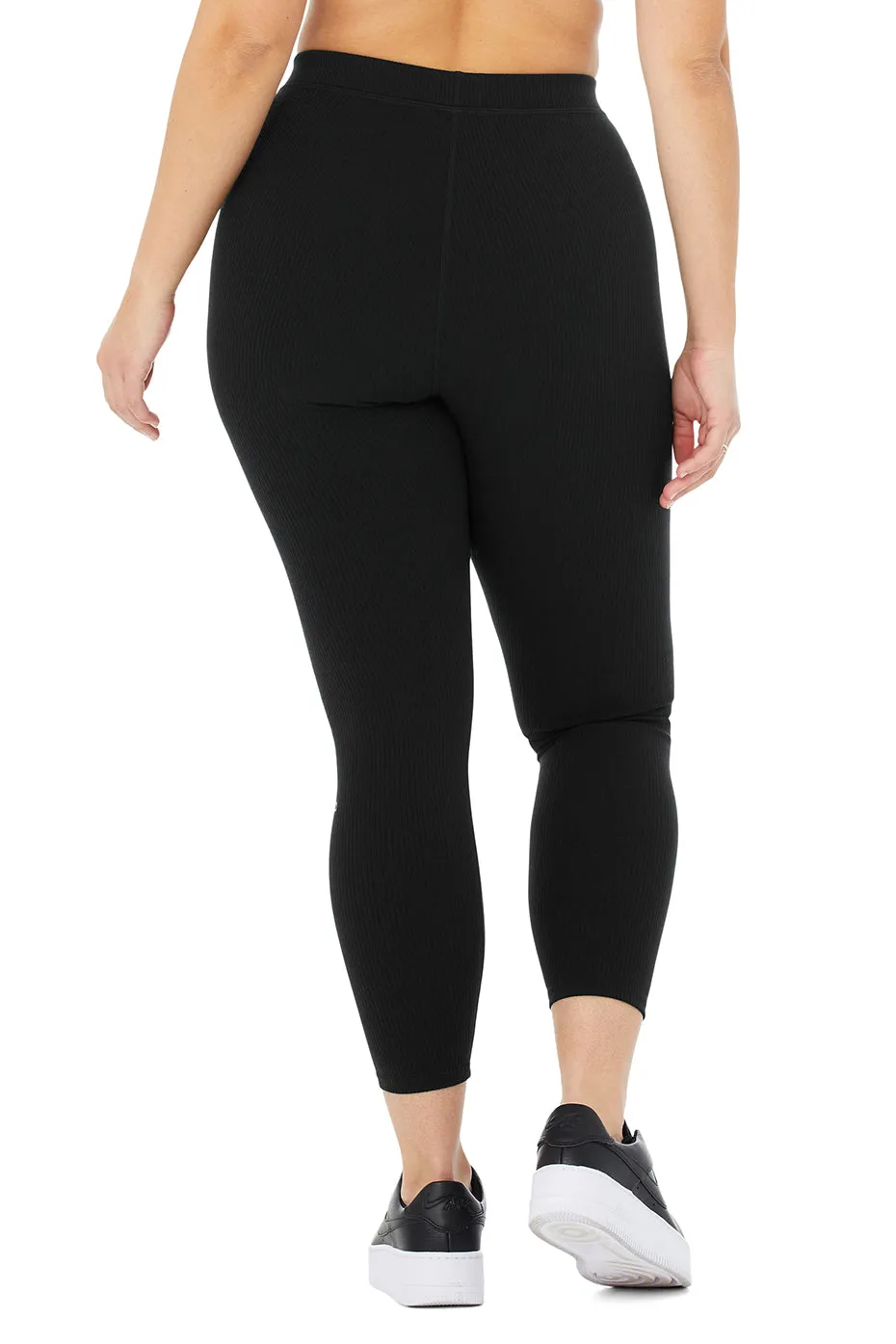 Ribbed High-Waist 7/8 Blissful Legging - Black