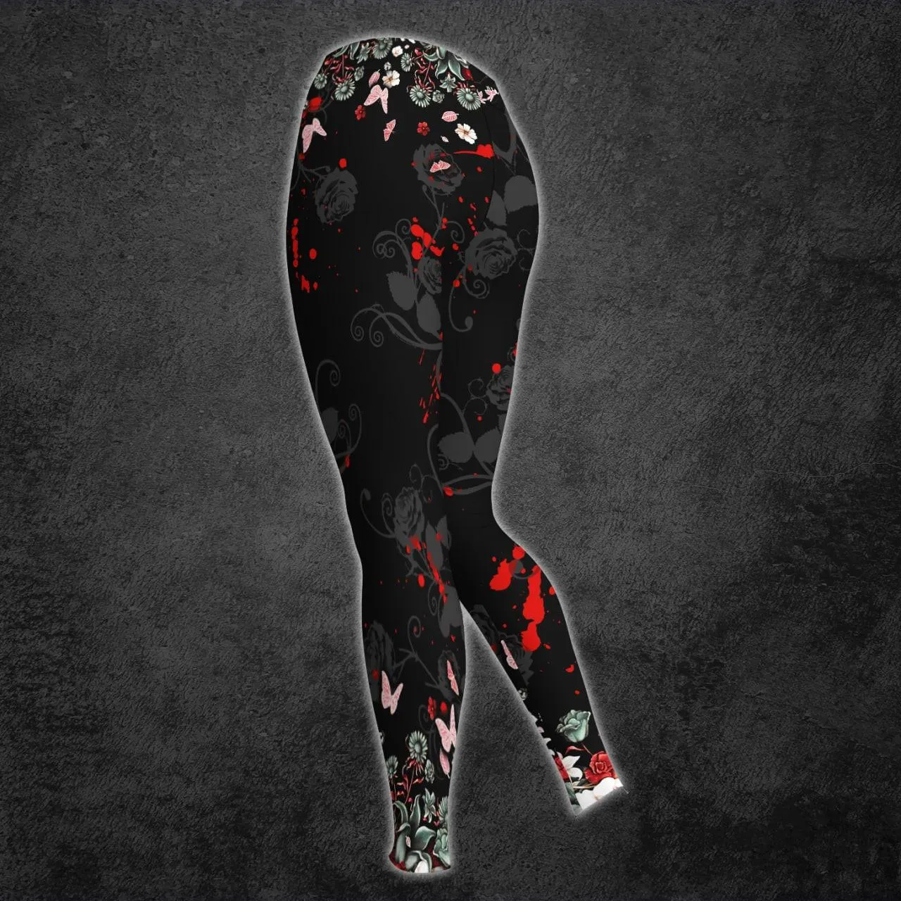 Romantic Skull And Roses Print Combo Hoodie And Leggings