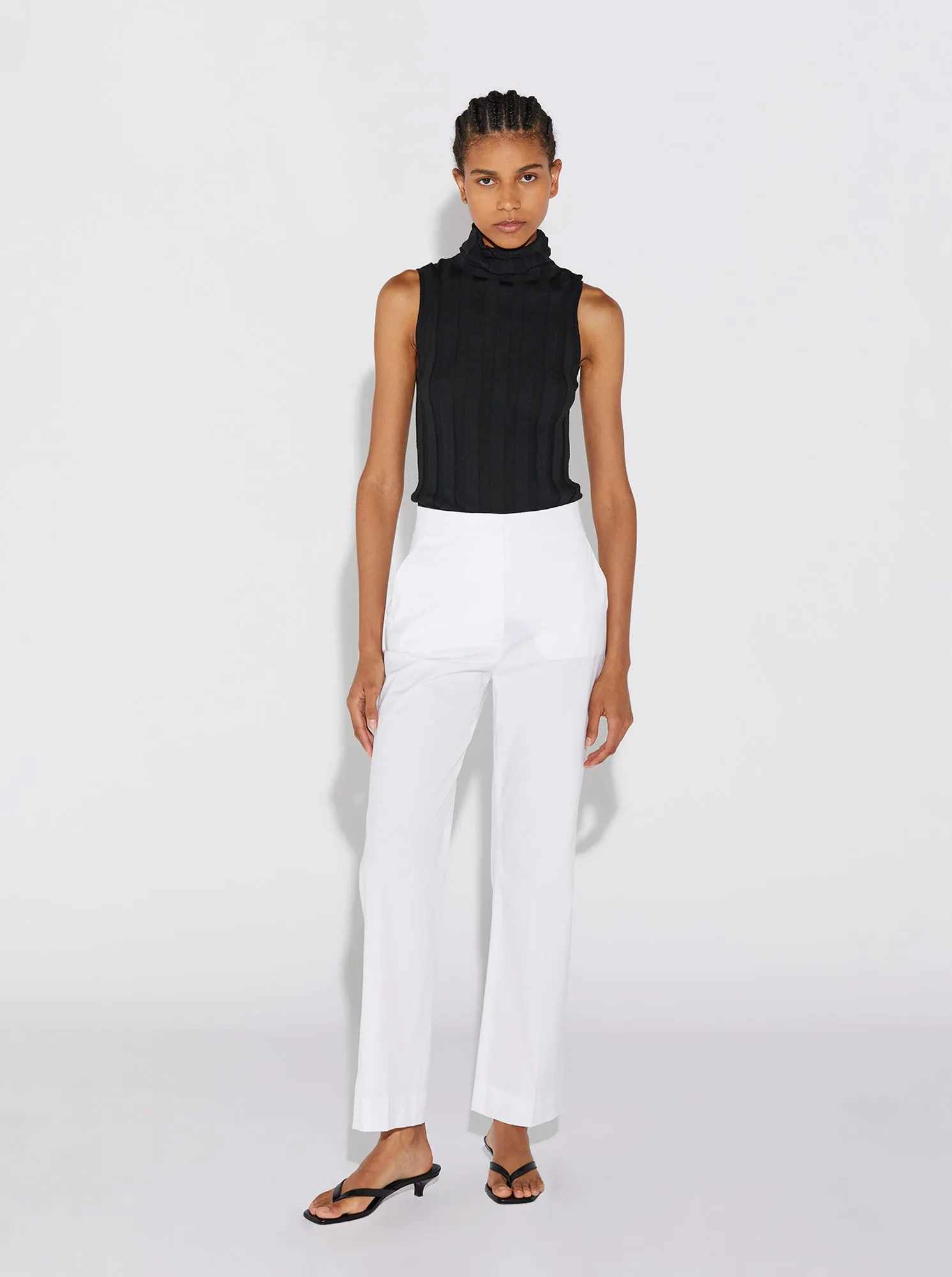 ROMY Sleeveless Turtleneck in Black