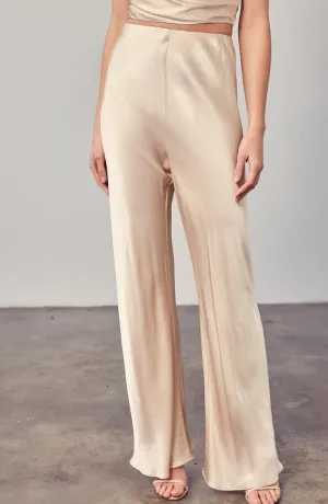 Satin Flared Pants