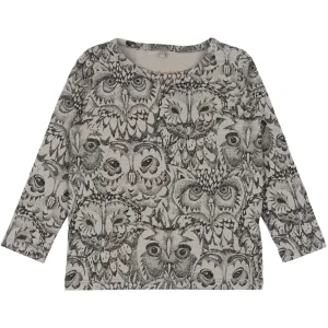 SGBella L/S Baby Tee w/Owls - Grey (Drizzle)