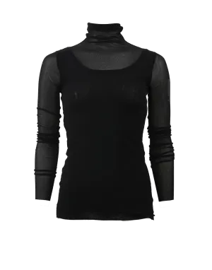 Sheer Turtleneck