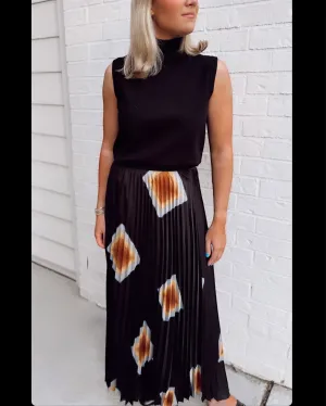 Shine Pleated Skirt