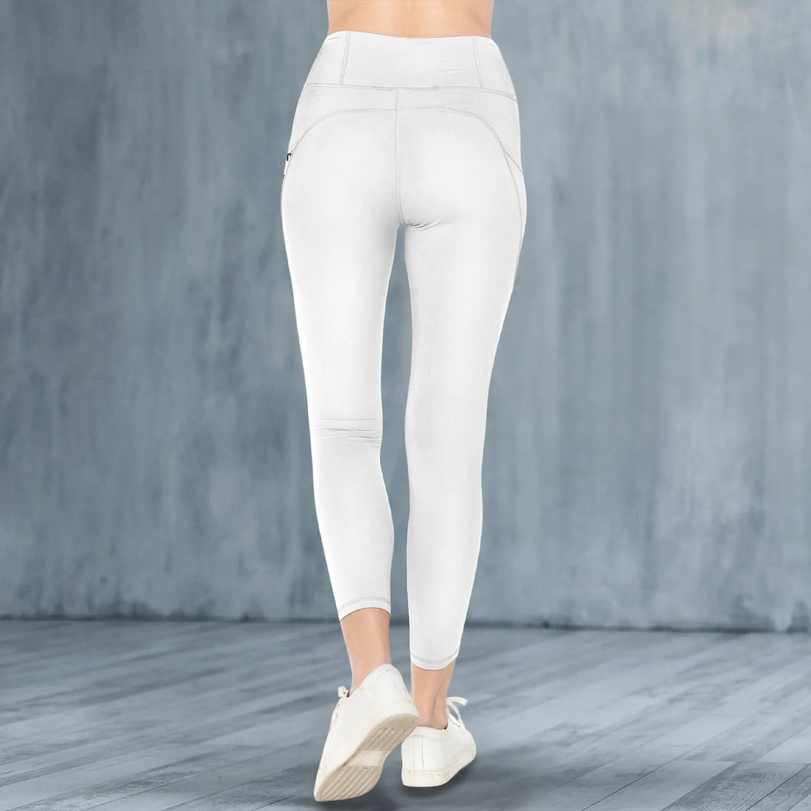 Sixty Eight 93 Logo Black High Waist Pockets Leggings