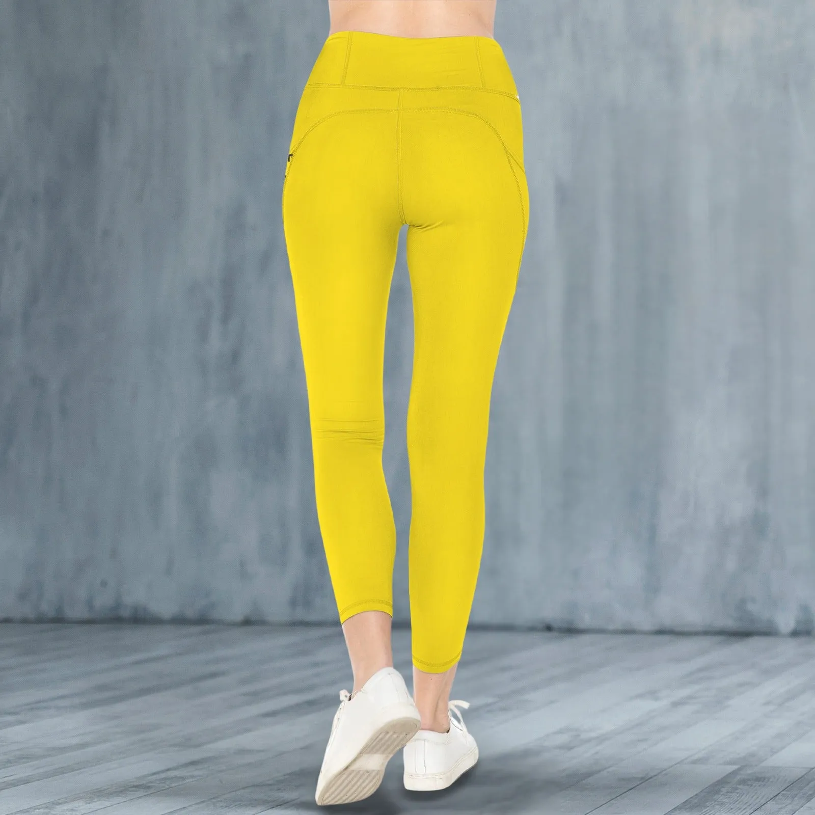 Sixty Eight 93 Logo Black High Waist Pockets Leggings