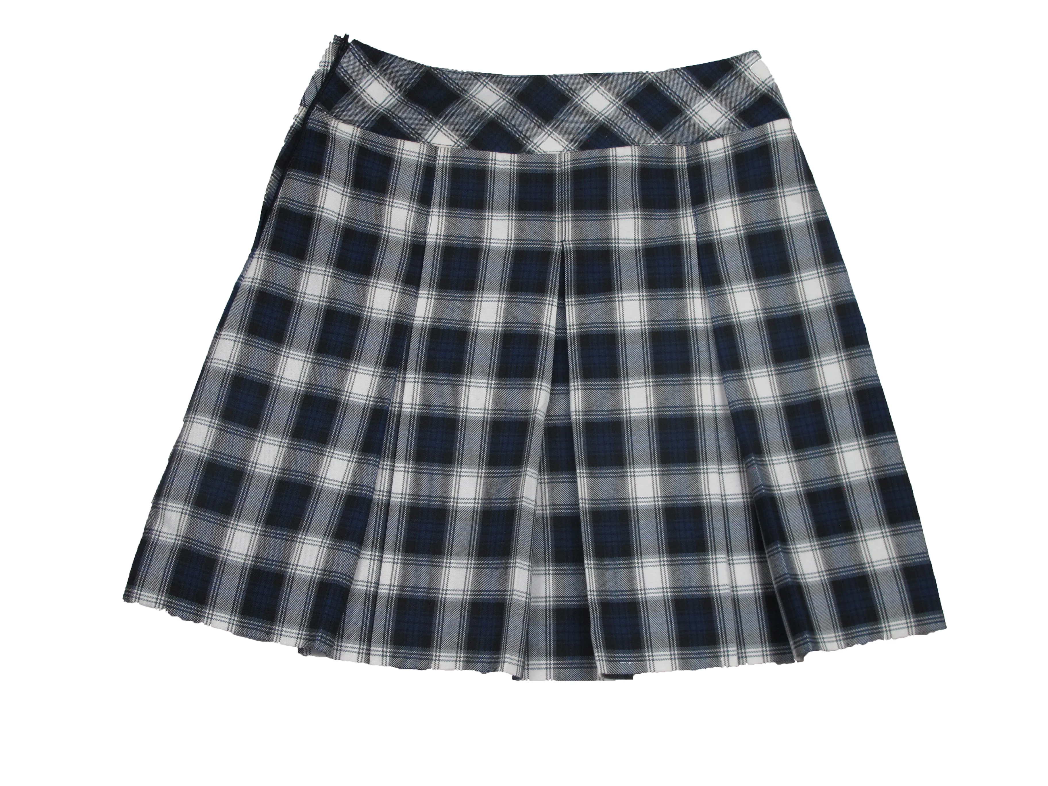 Skirt, Plaid #64 Triple Pleated