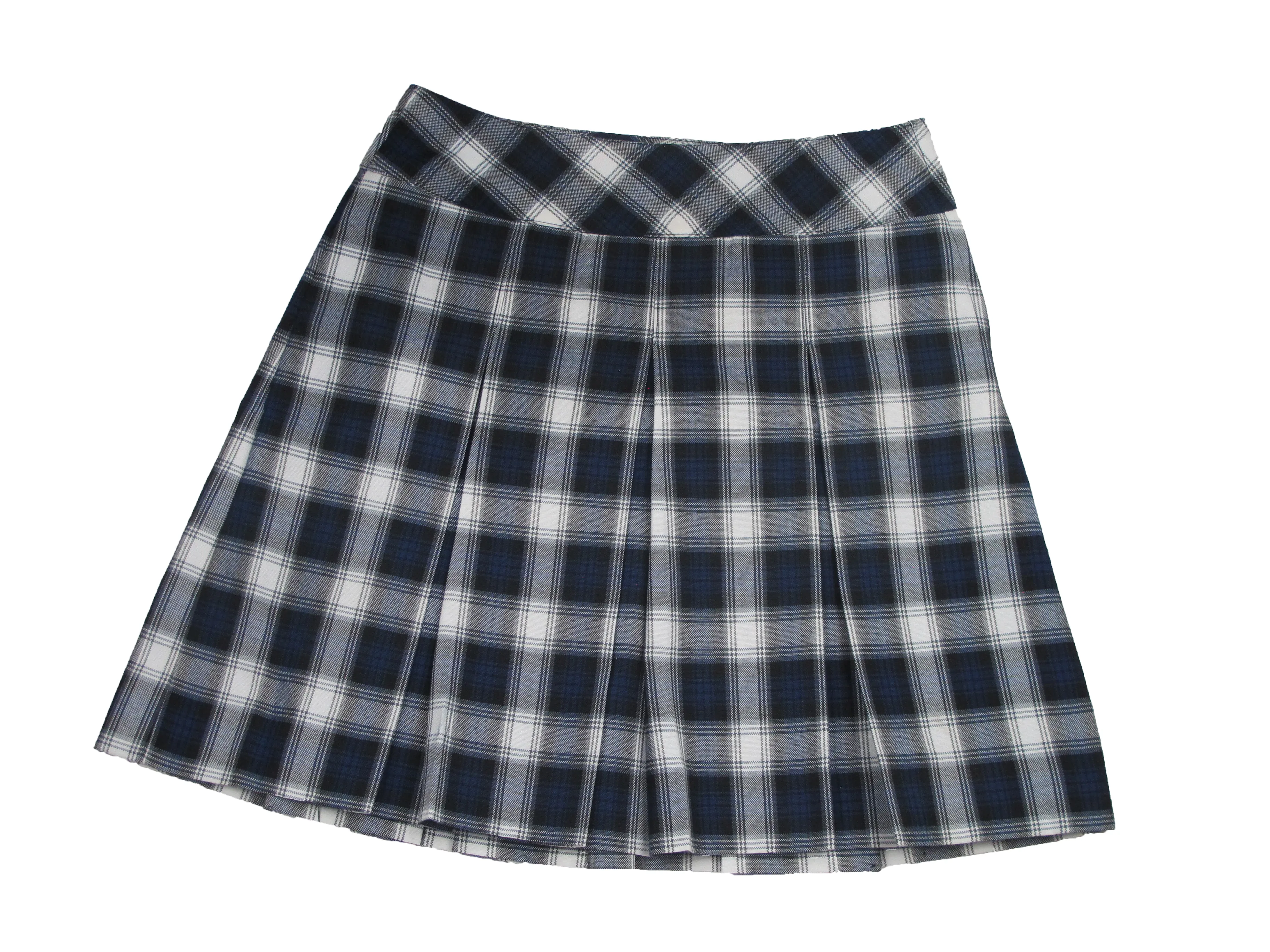 Skirt, Plaid #64 Triple Pleated