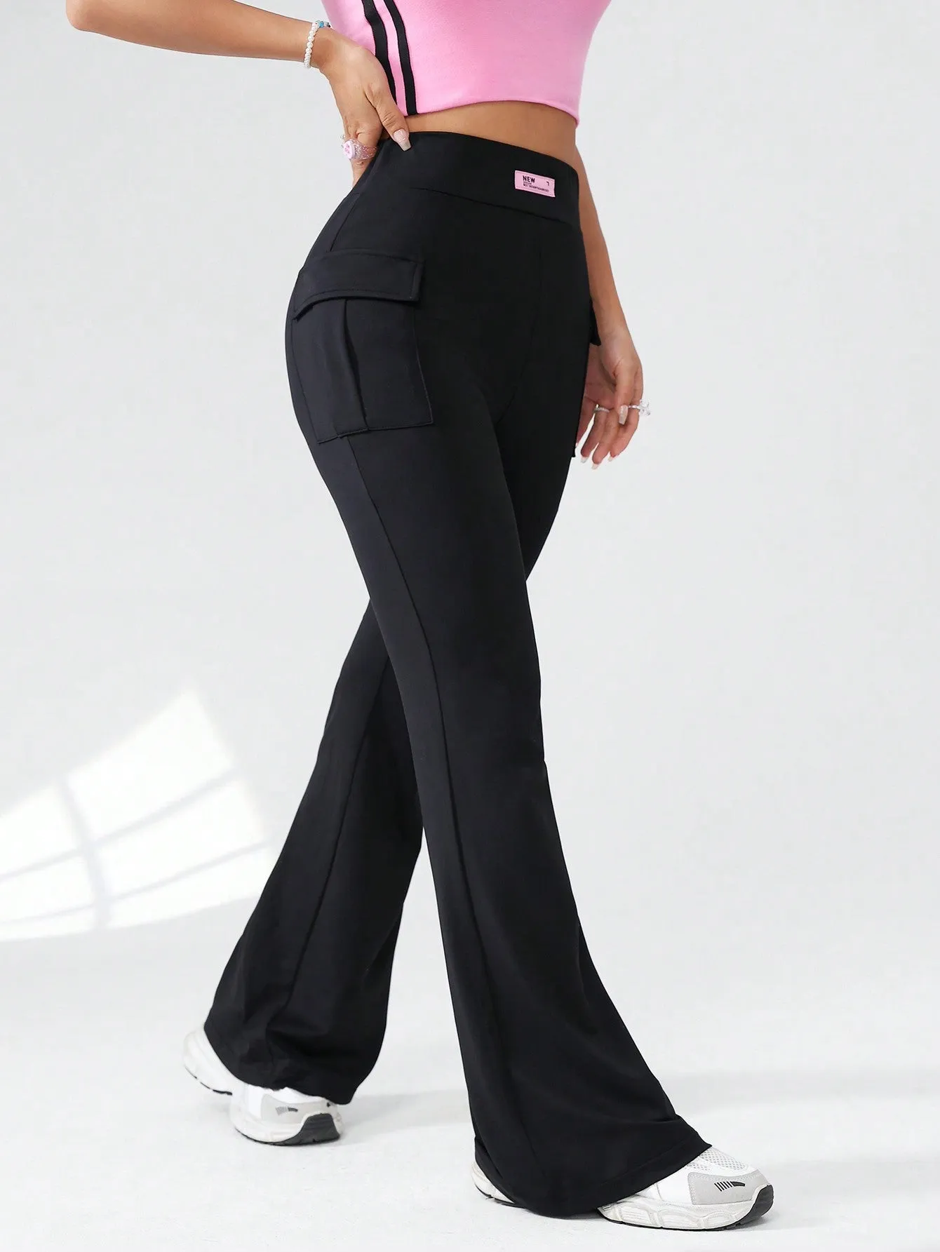 Solid Color Flared Pants SS24-FD
