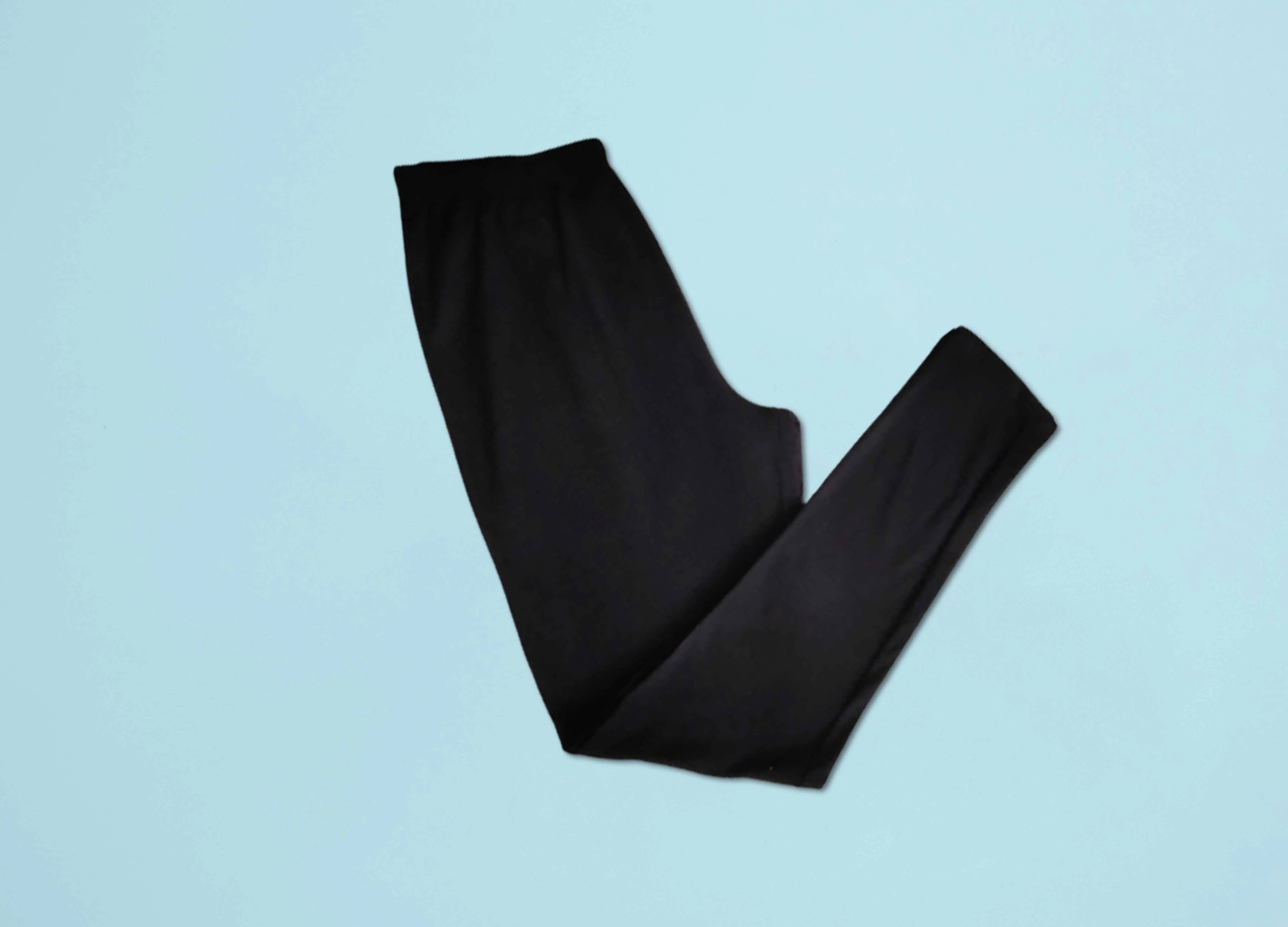Solid Cotton Knitted Leggings