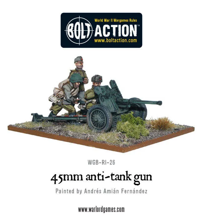 Soviet 45mm Anti Tank Gun