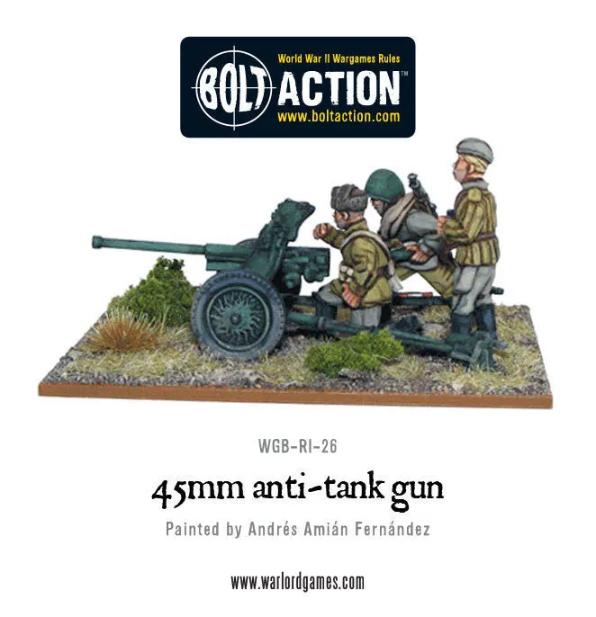 Soviet 45mm Anti Tank Gun