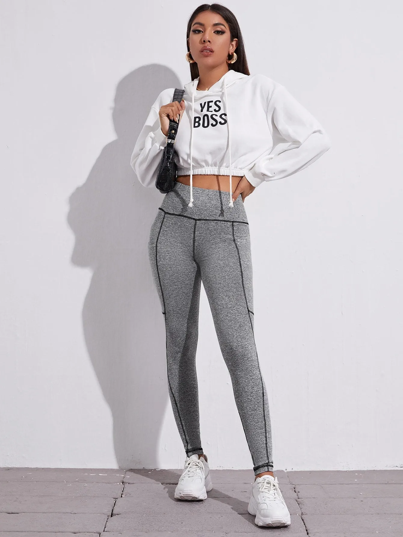 Sporty Pocket Long Women Leggings