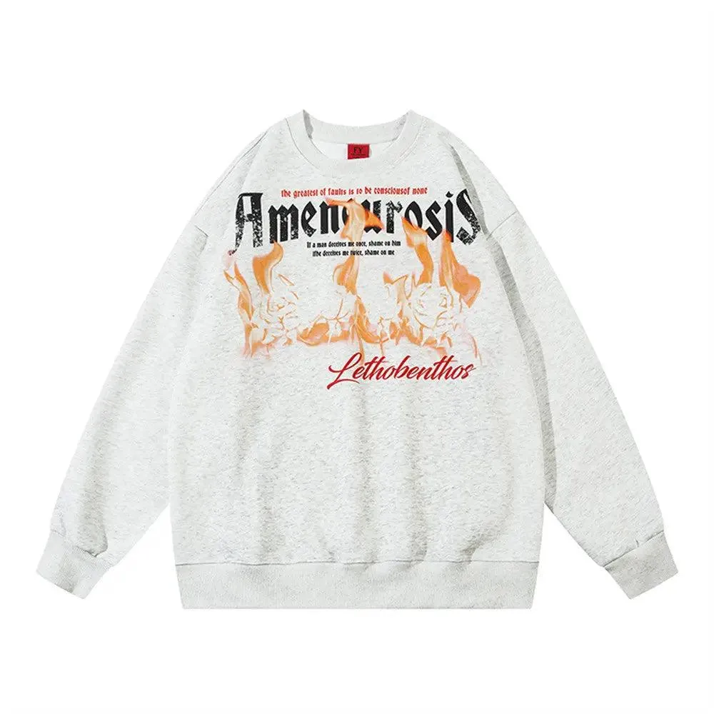 Spray Paint Letter Sweater