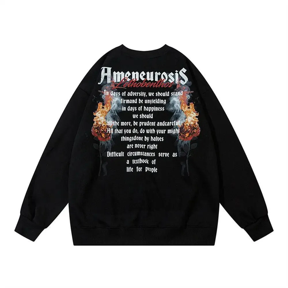 Spray Paint Letter Sweater