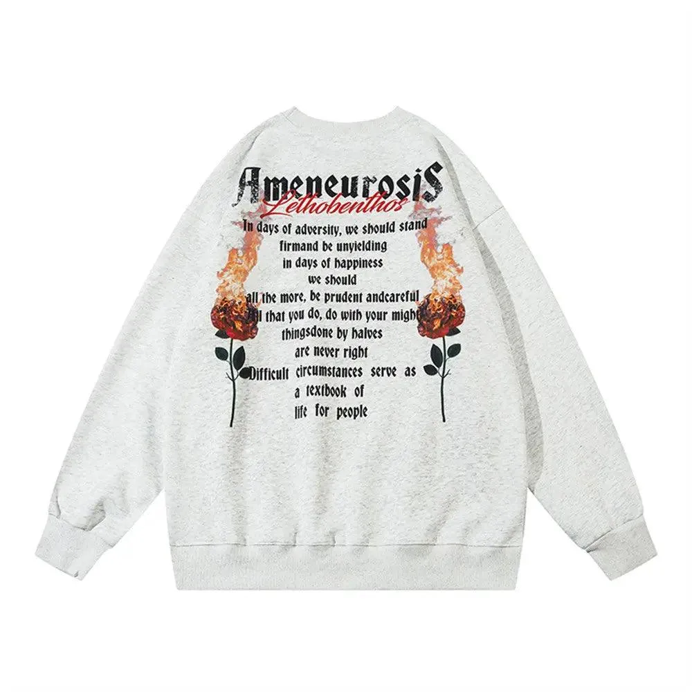 Spray Paint Letter Sweater