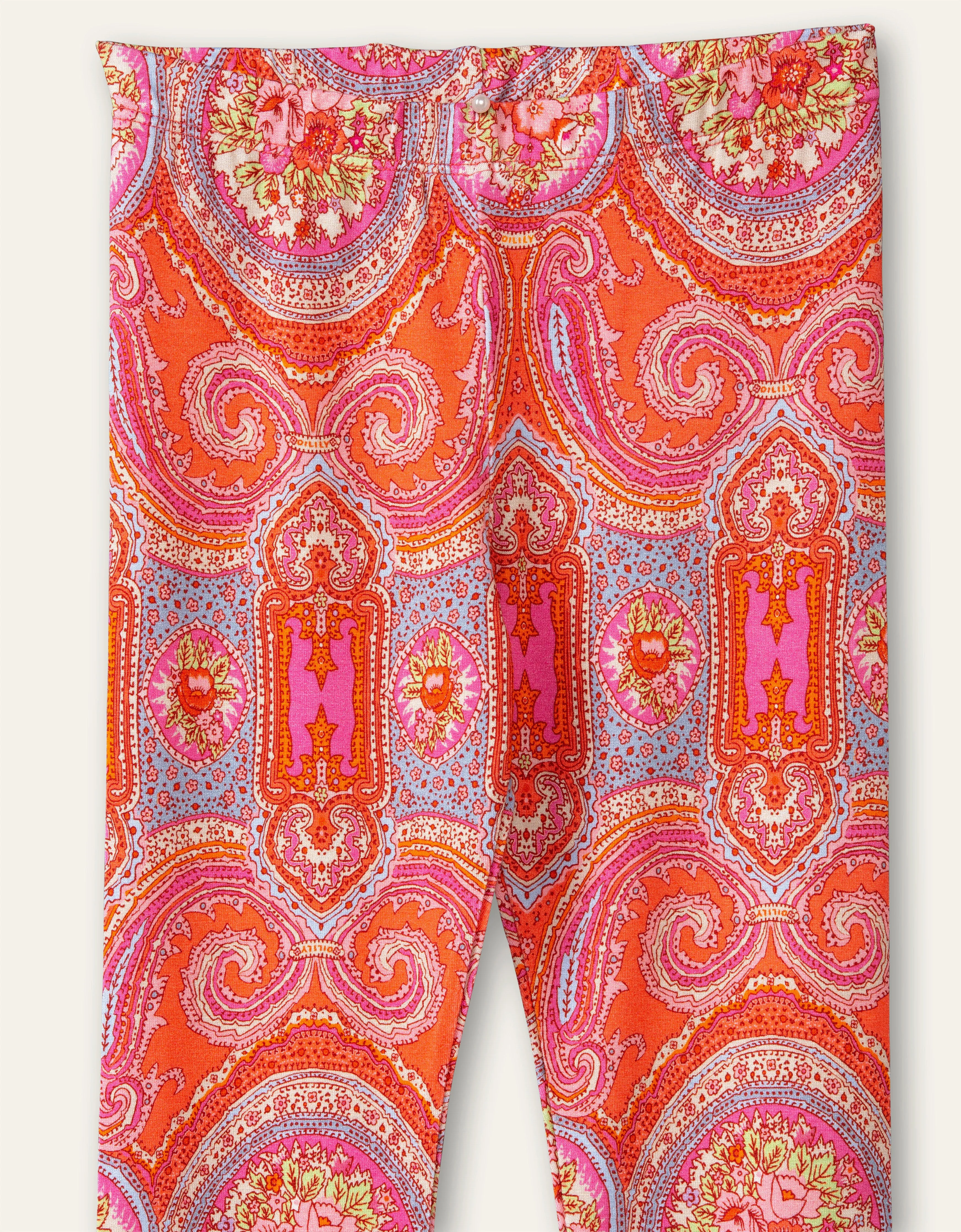 SS21 Oilily Girls Tiska Coral Paisley Rose T-Leggings 15