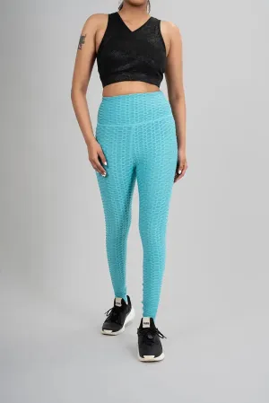 Sunday Leggings - Aqua Blue