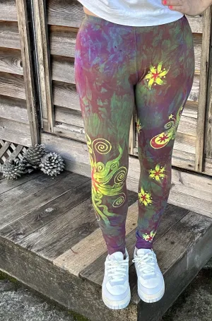Sunrise Moon and Stars Batik Leggings