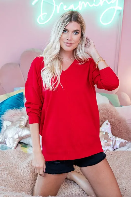 Super Soft V Neck Sweater