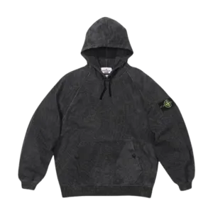 Supreme x Stone Island Hooded Sweatshirt  'Black'