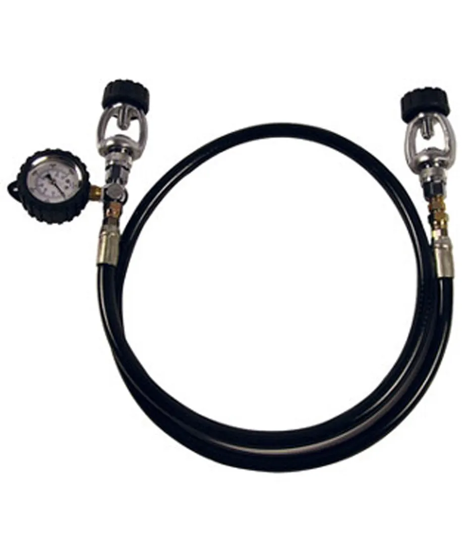 Tank Equalizer hose with Pressure Gauge 5000 psi in Yoke