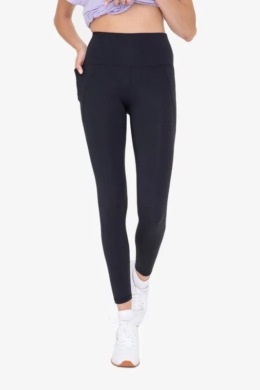 Tapered Band Essential Solid Highwaist Leggings  *Online Only*