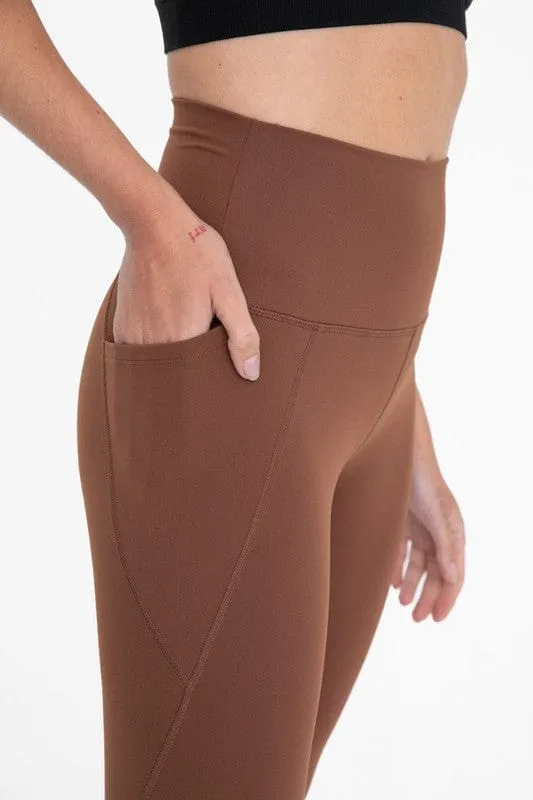Tapered Band Essential Solid Highwaist Leggings  *Online Only*