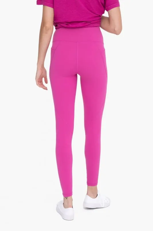 Tapered Band Essential Solid Highwaist Leggings  *Online Only*