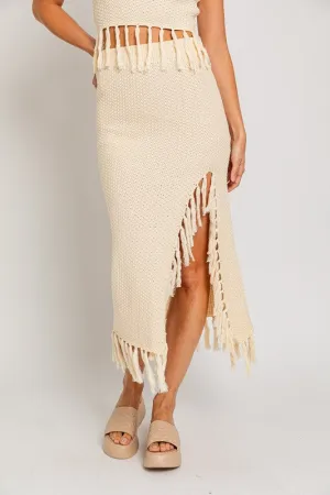 Tassel Detail Sweater Midi Skirt **This item has free shipping.**