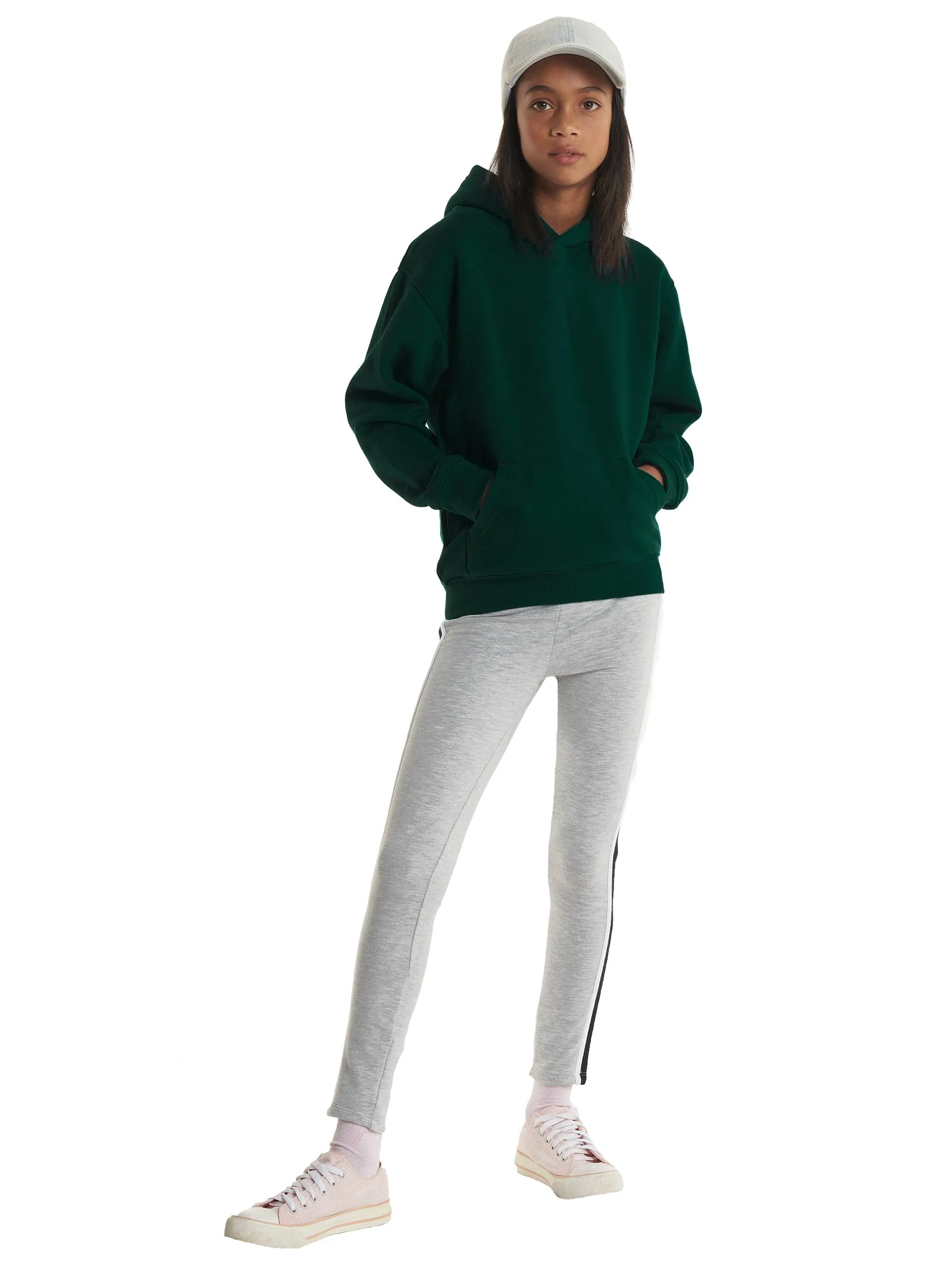 The UX Childrens Hooded Sweatshirt | Heather Grey