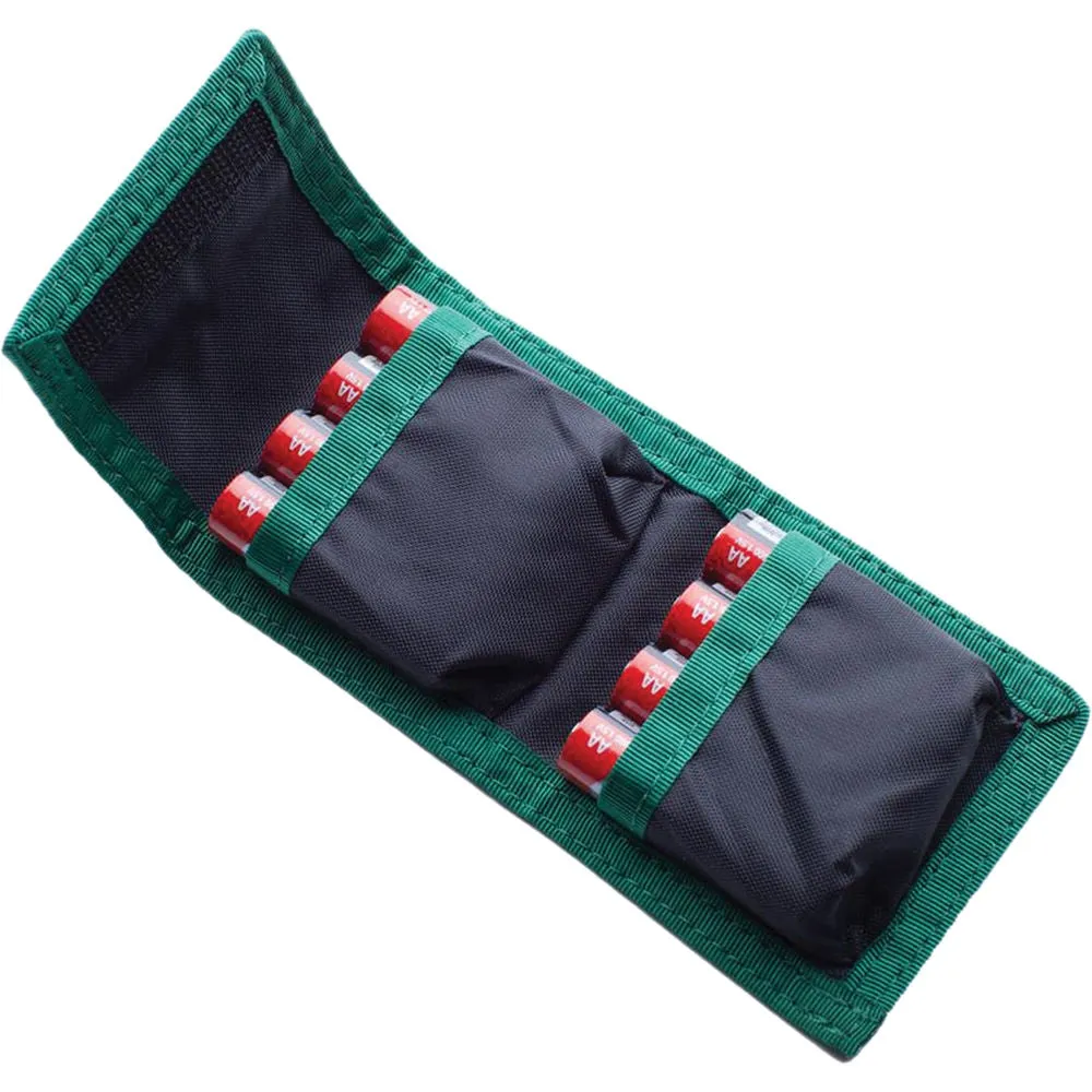 Think Tank Photo 8 AA Battery Holder | Black with Green Trim