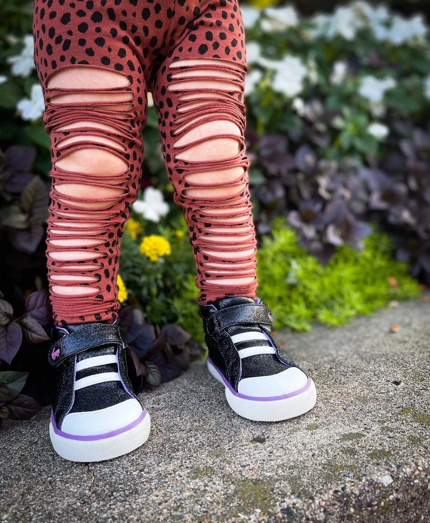 Toddler Shredded Cheetah Leggings