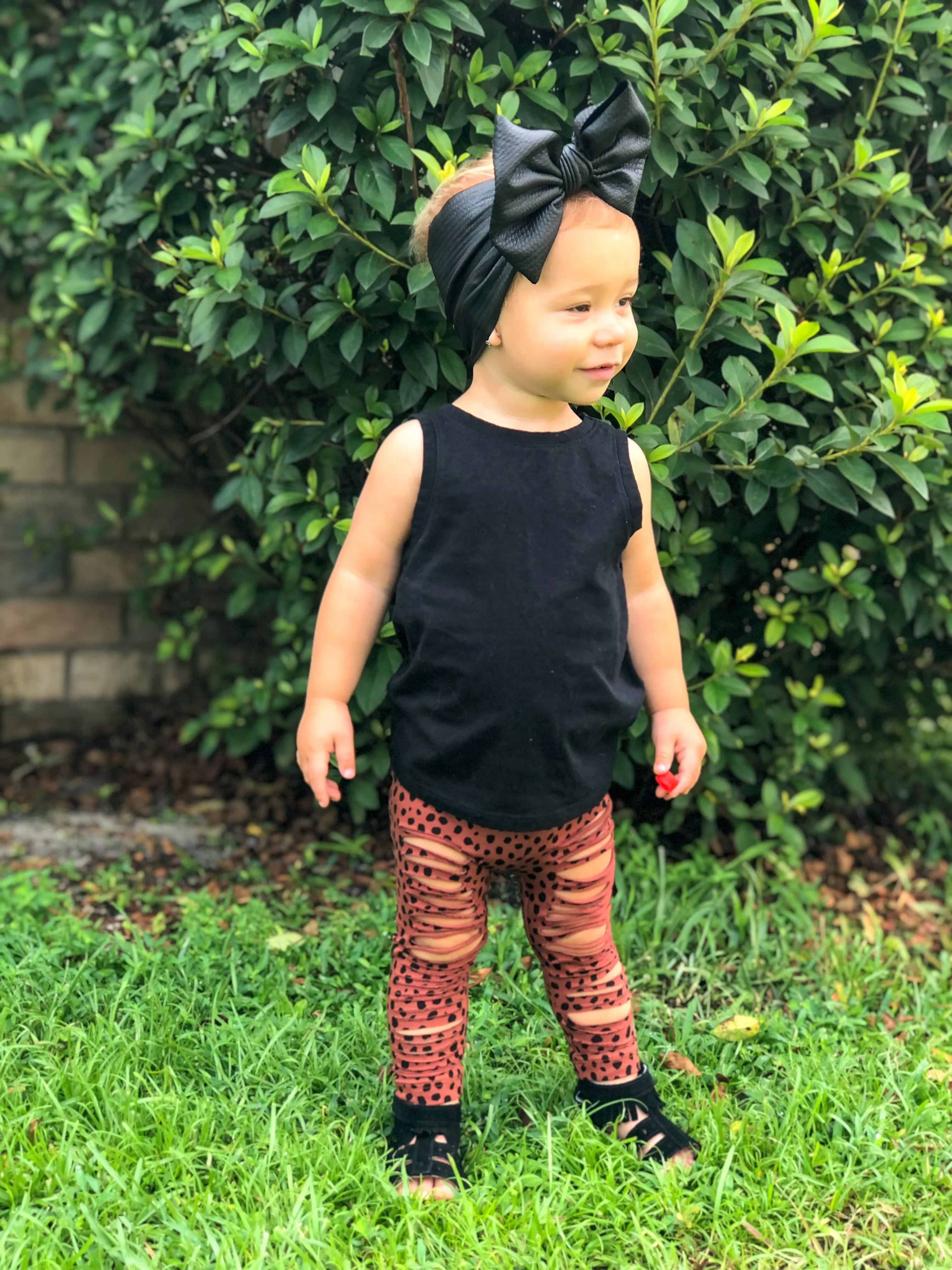 Toddler Shredded Cheetah Leggings