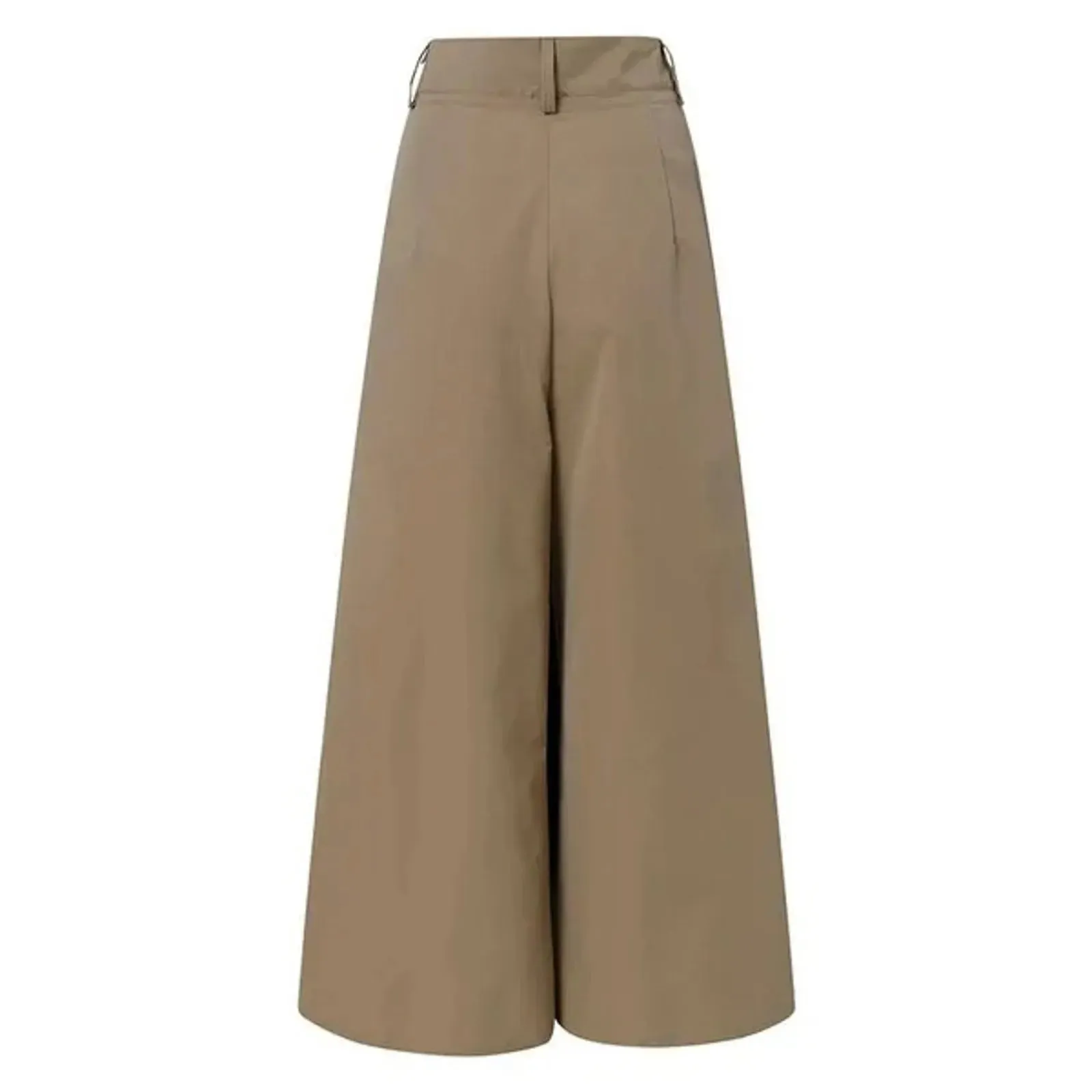 Trendy High Waist Cropped Flared Waist Pants