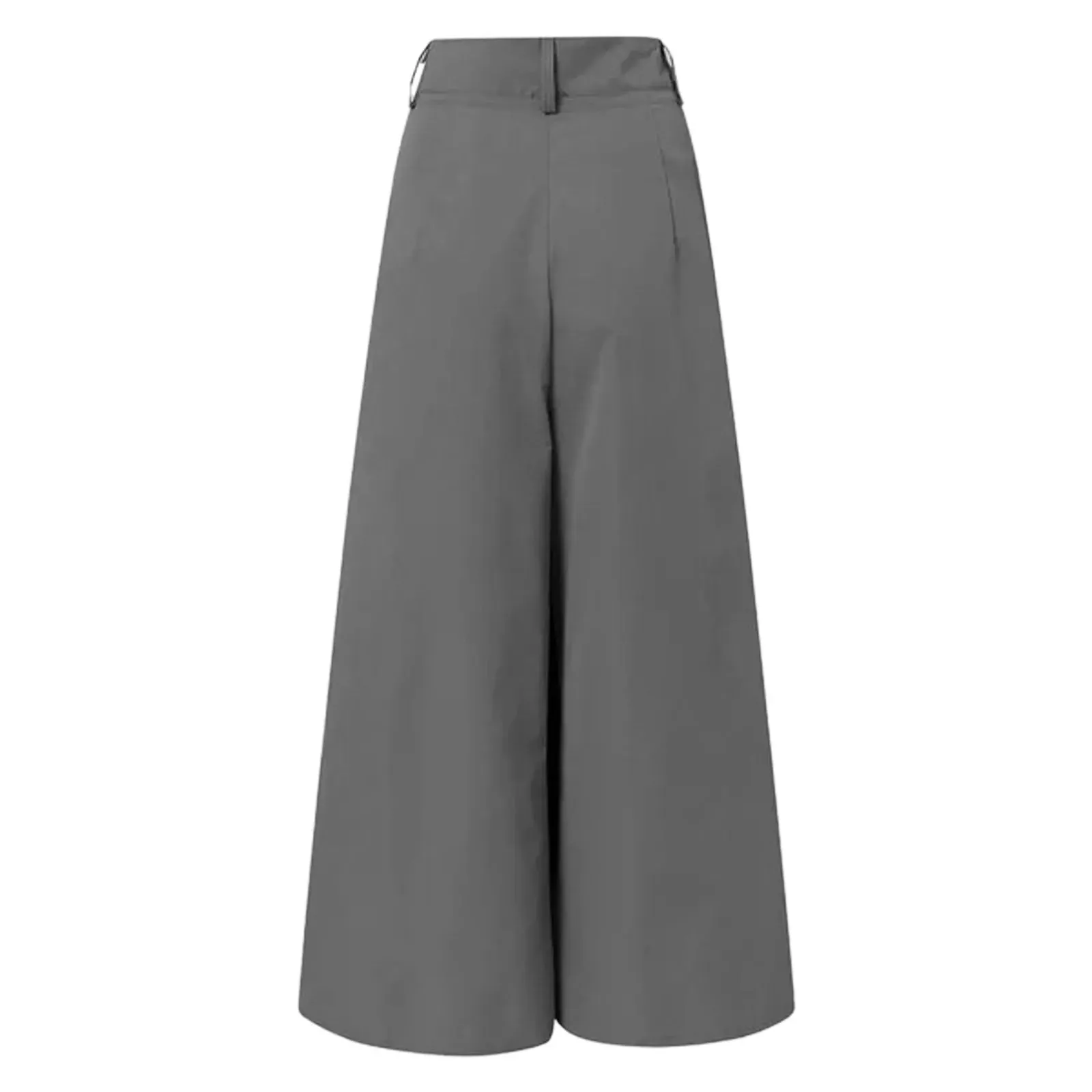 Trendy High Waist Cropped Flared Waist Pants