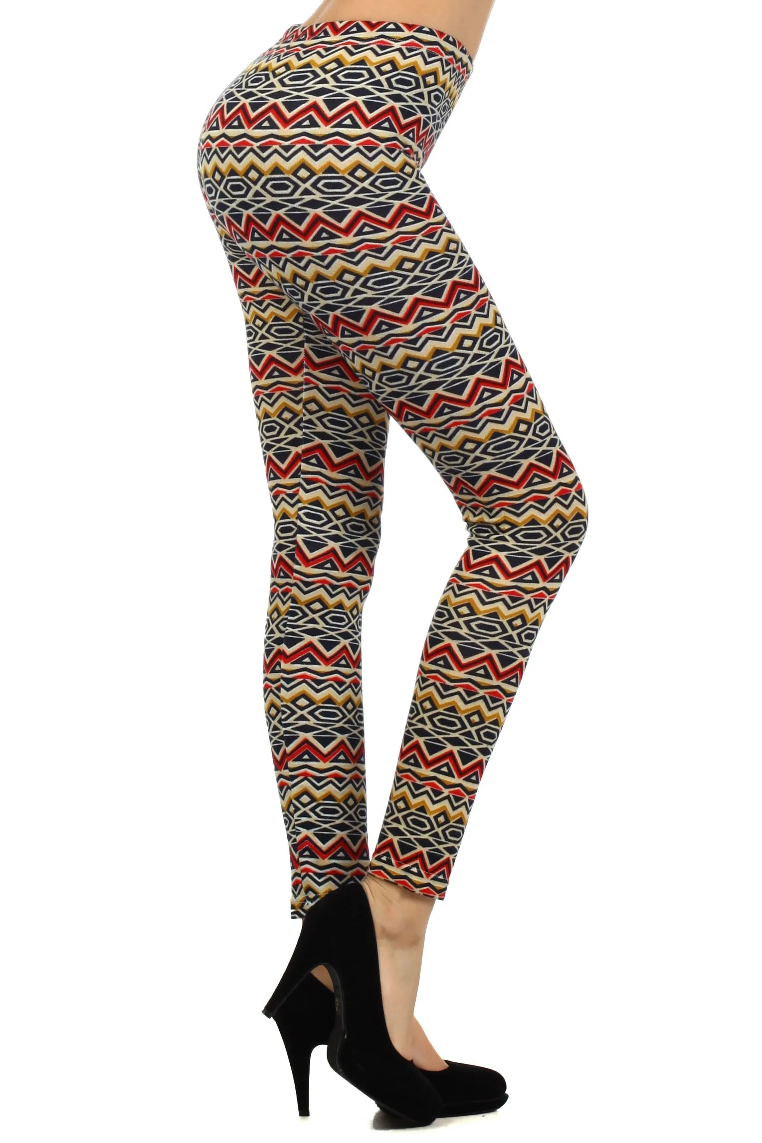 Tribal Print Winter Knit Leggings