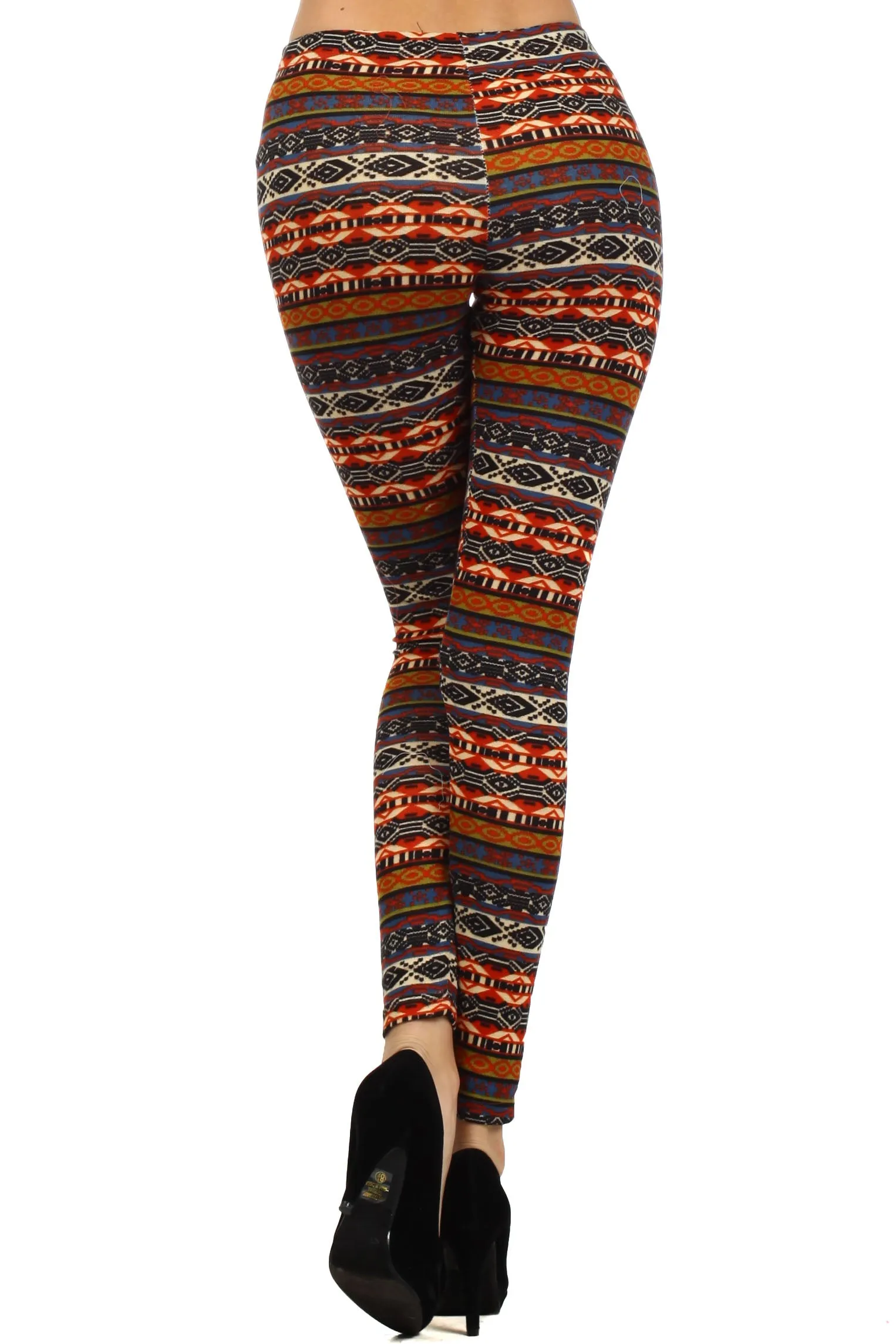 Tribal Print Winter Knit Leggings