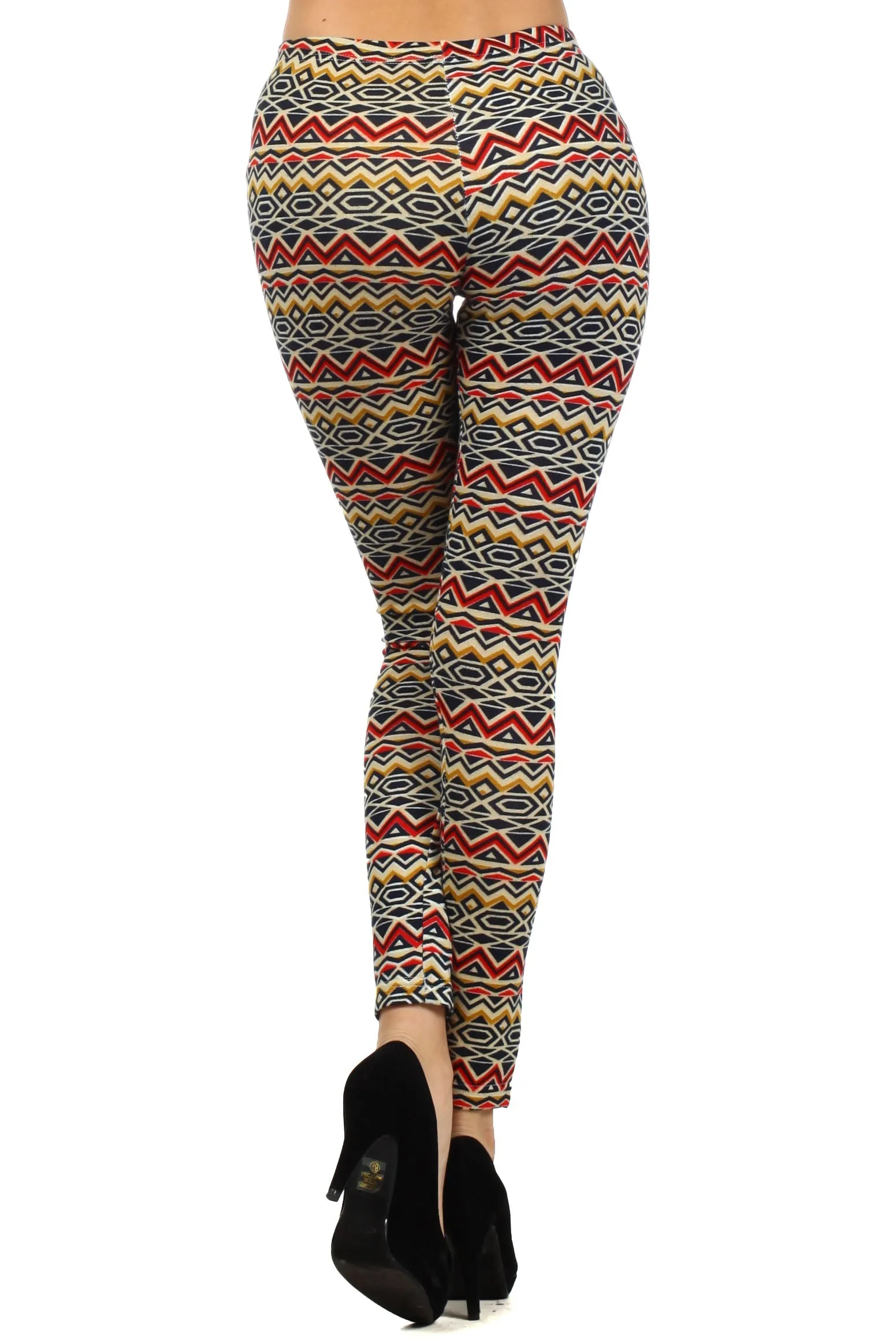 Tribal Print Winter Knit Leggings