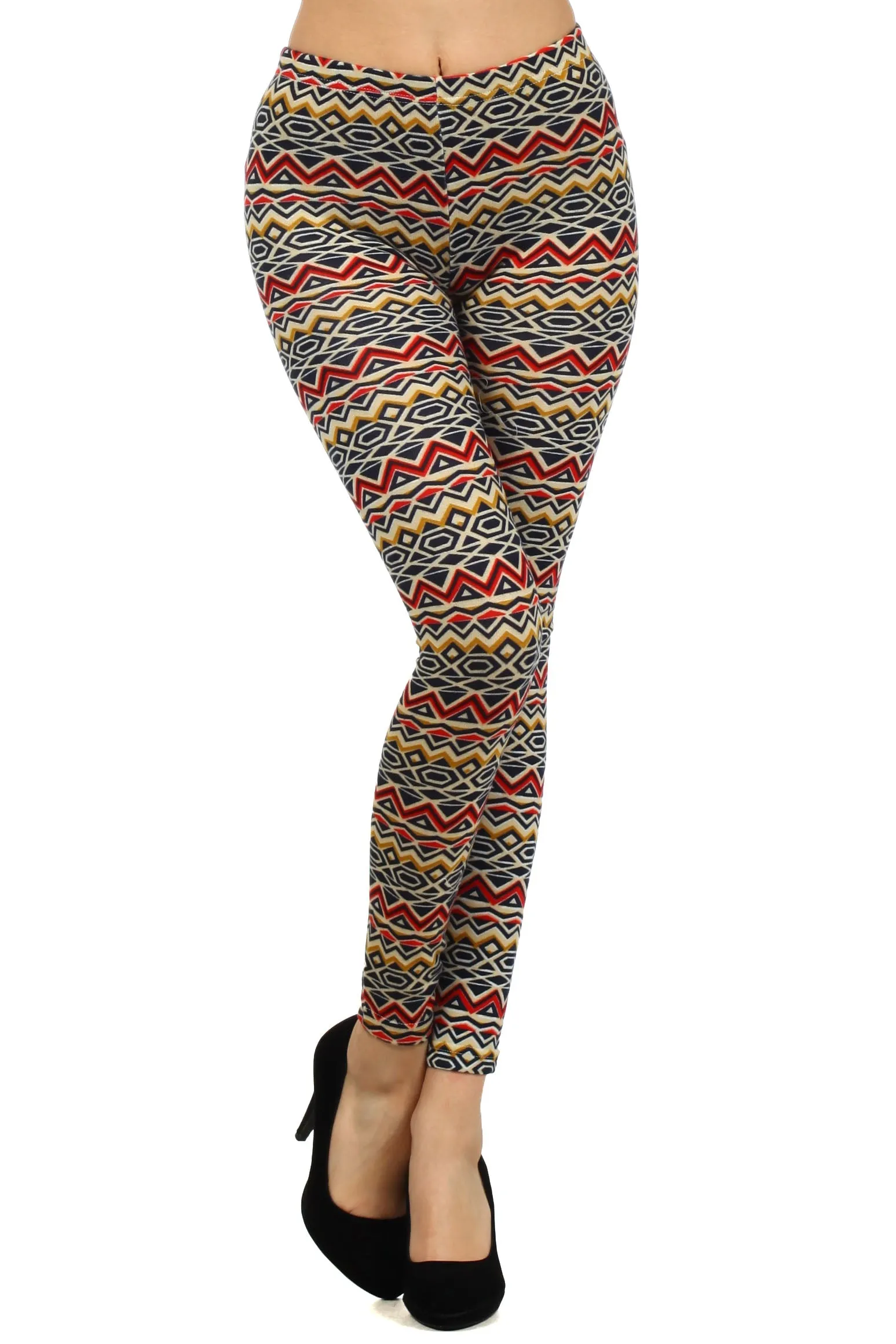 Tribal Print Winter Knit Leggings