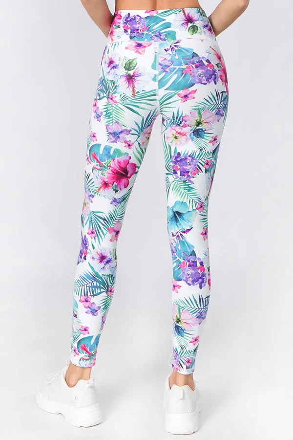 Tropical Paradise Active Printed Leggings