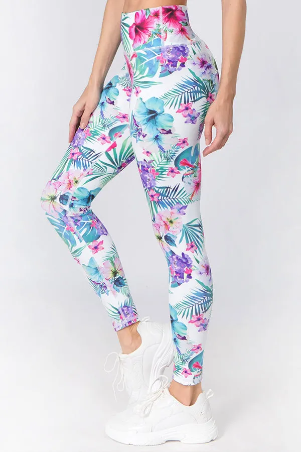 Tropical Paradise Active Printed Leggings